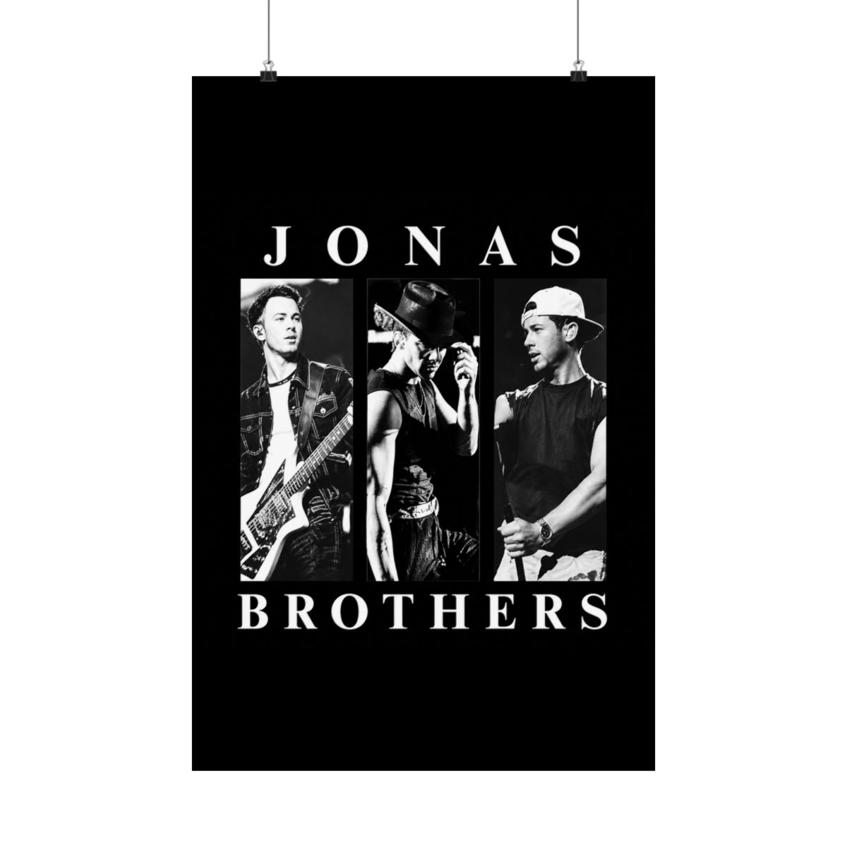 Jonas Brothers Black And White Trio Triptych