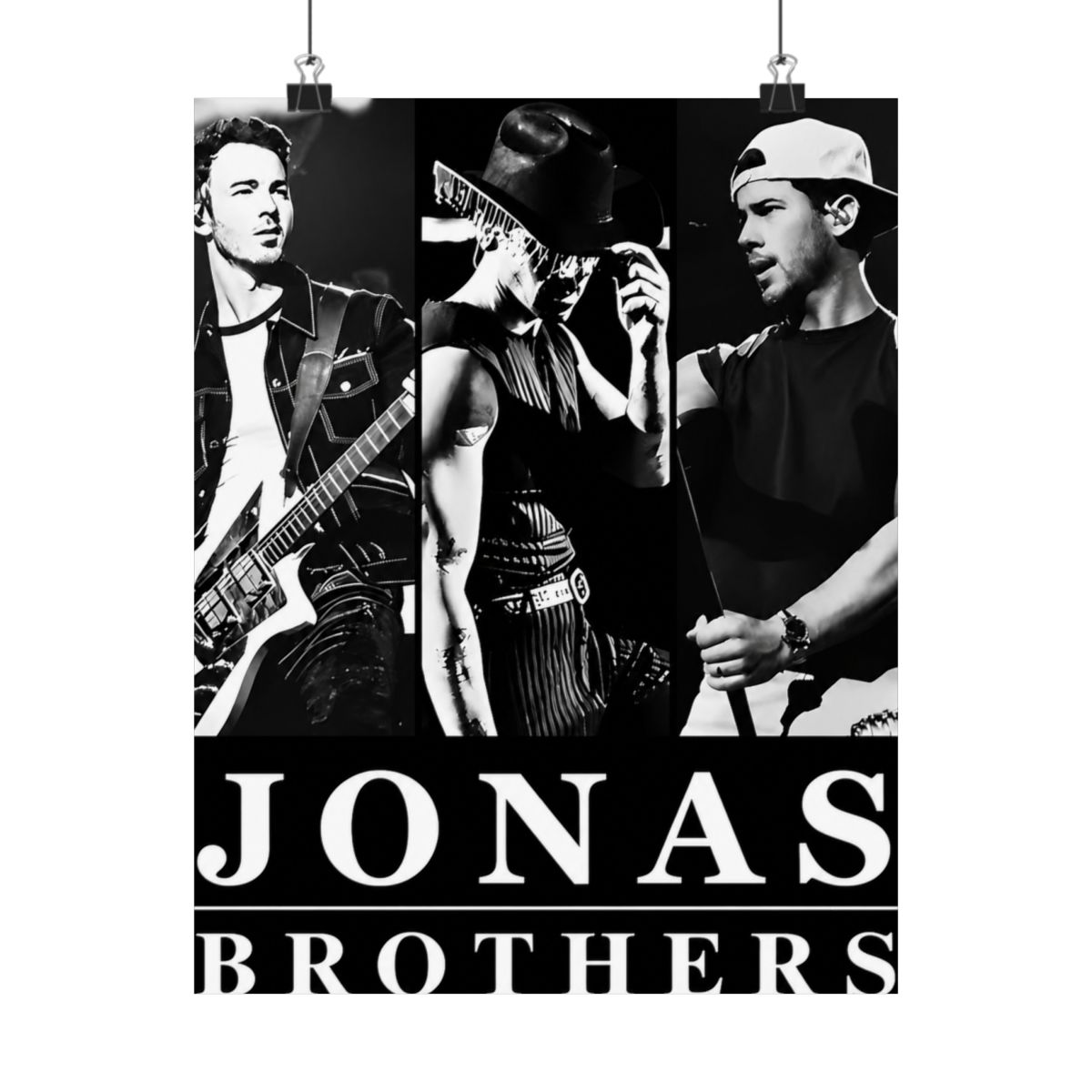 Jonas Brothers Black and White Concert Trio - alternate angle 5, merchandise