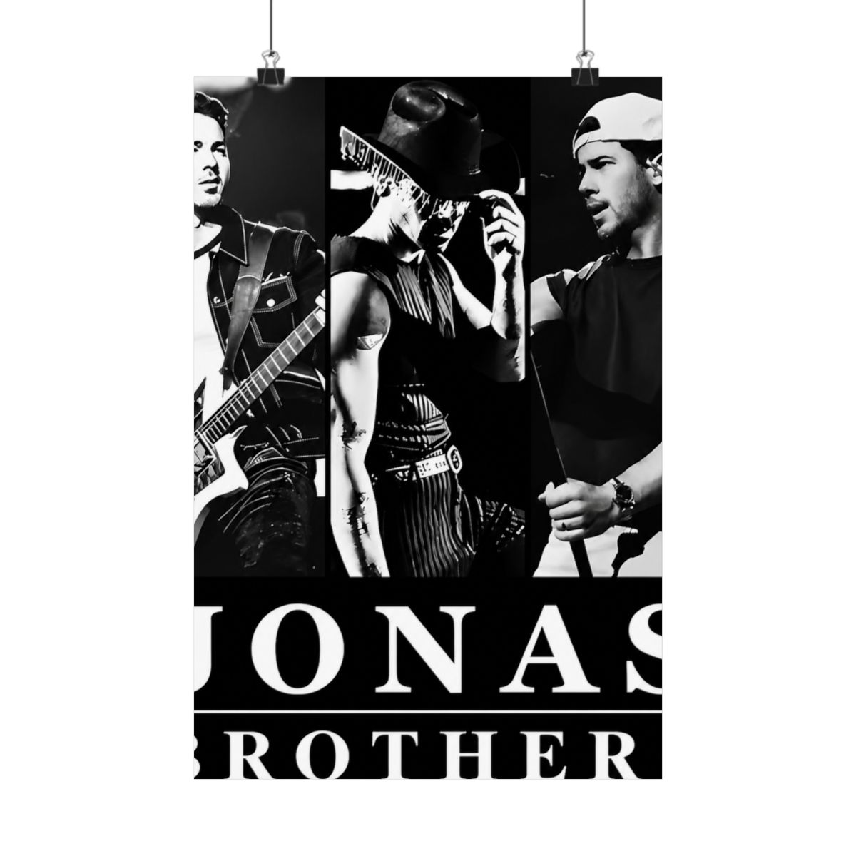 Jonas Brothers Black and White Concert Trio - alternate angle 4, merchandise