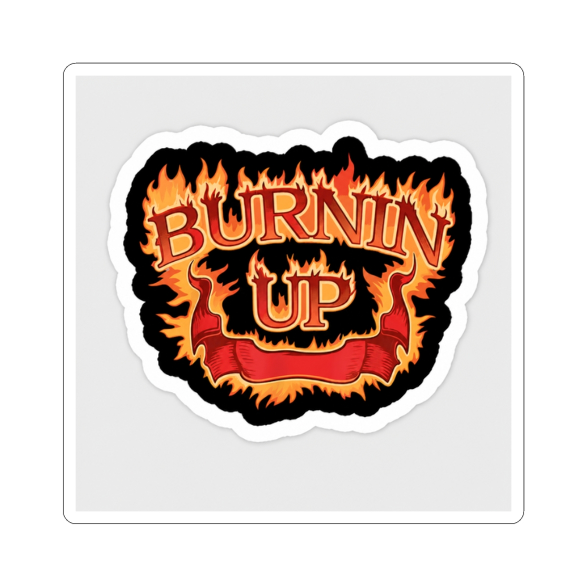 Jonas Brothers Burnin' Up Concert 90s Sticker - alternate angle 3, merchandise
