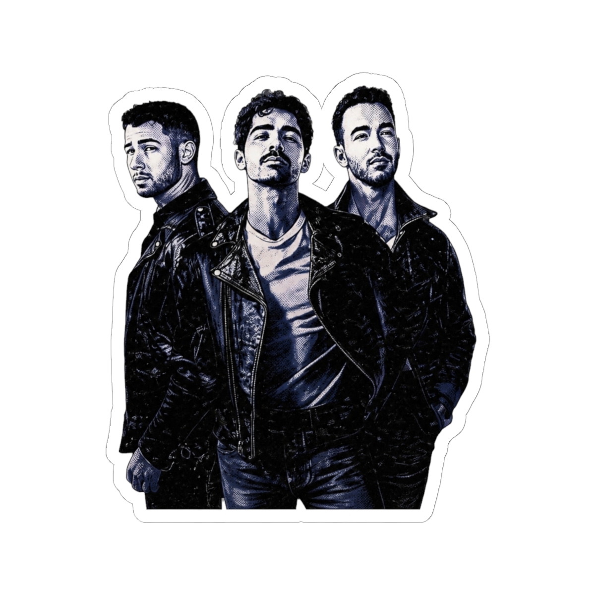 Jonas Brothers Tour 2025 Vintage 90s Pop Art Design Sticker - alternate angle 1, merchandise