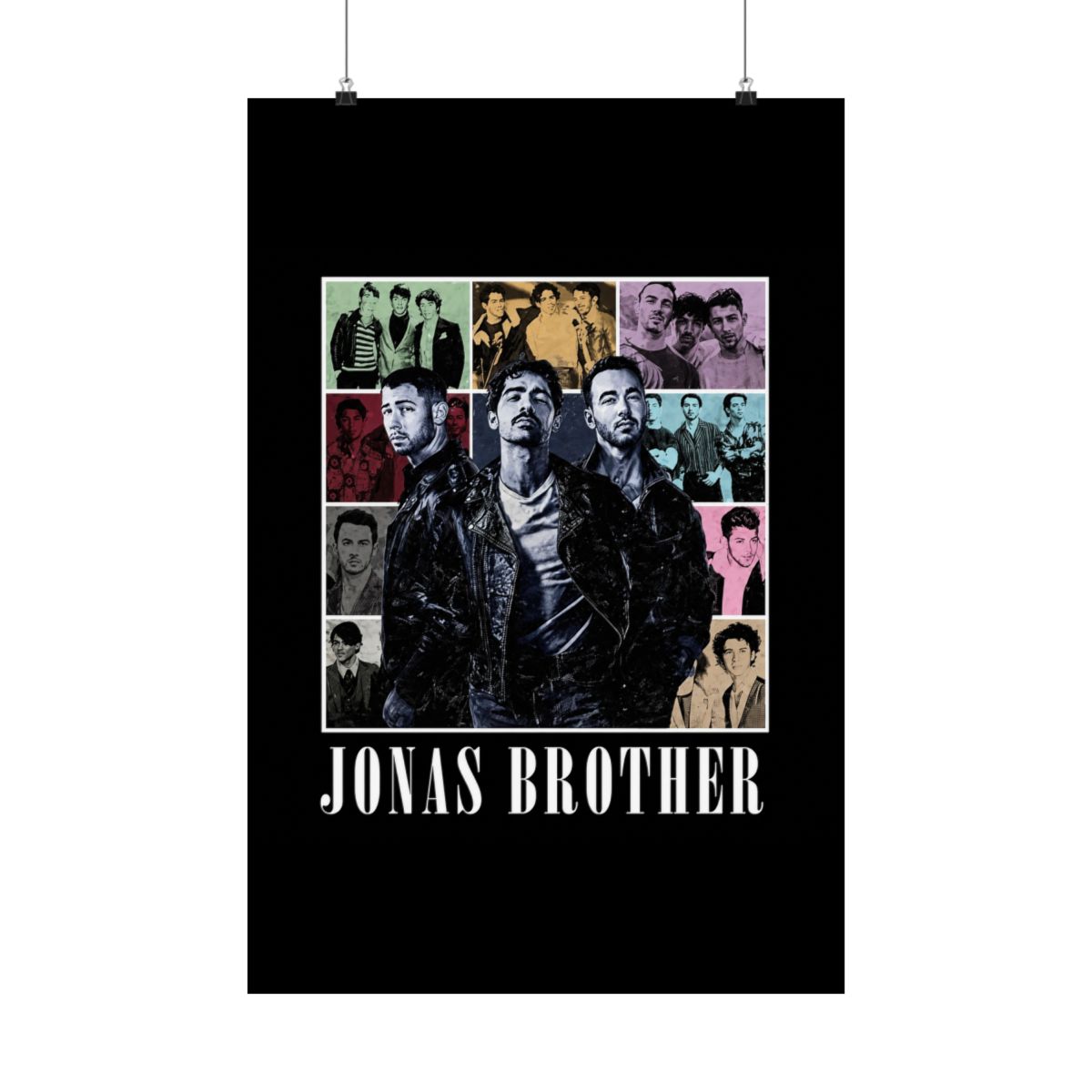 Jonas Brothers Tour 2025 Vintage 90s Pop Art Design Posters and Art